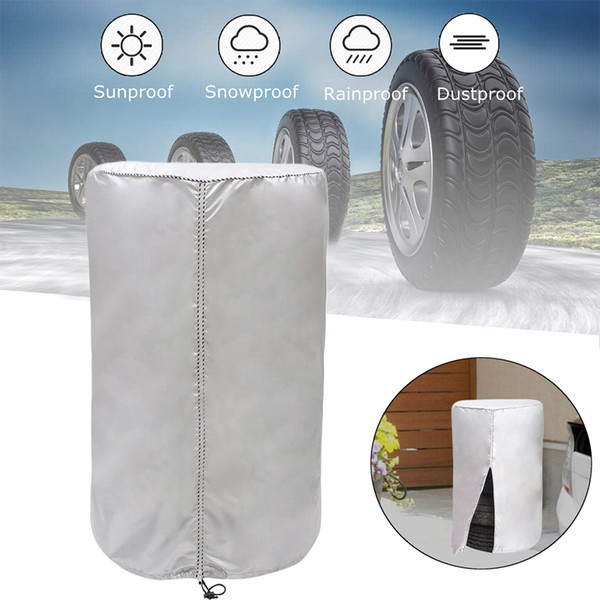 Drawstring Base Oxford Cloth Outdoor Large Capacity Holds 4 Wheels Protector Cover Truck Car Tire Storage Bag Durable Dustproof