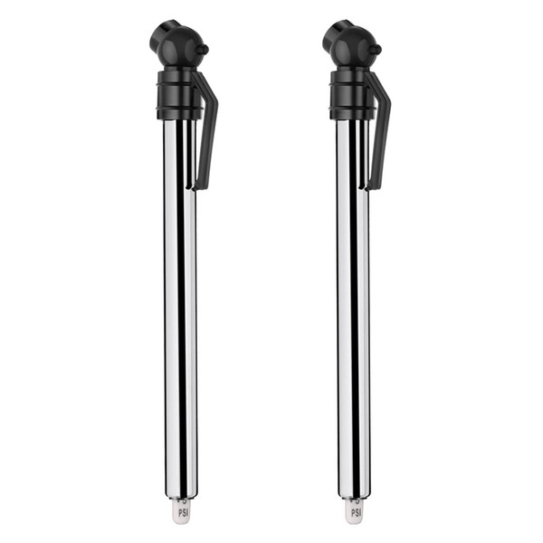 2 Pack Tire Gauges Tire Pressure Gauges, Pencil Style (Black)