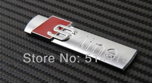 5 x New Auto car silvery S-line Sline for Car A4 S4 RS4 A6 TT A3 Emblem Badge Sticker order<$18no track