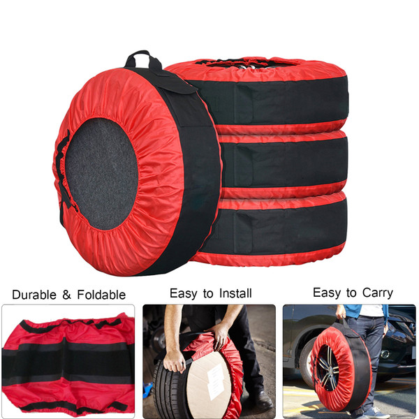 30in Tire Tote Cover Adjustable Waterproof Spare Seasonal Tire Storage Bag for Car Off Road Truck Tire Totes