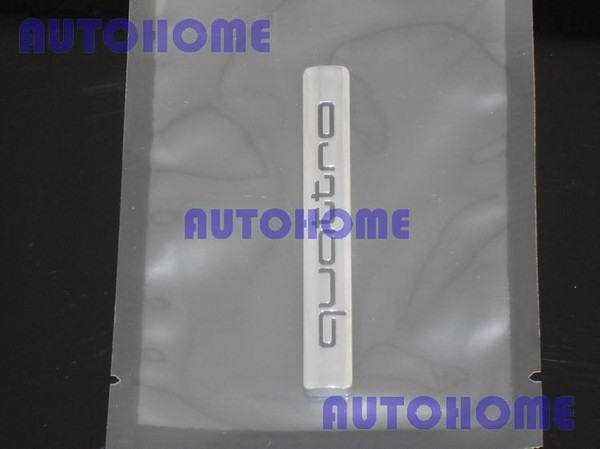 5 x New Metal Quattro Chrome Emblem Badge Logo OEM Trunk A4 A5 A6 A8 Factory For Car OEM Genuine order<$18no track