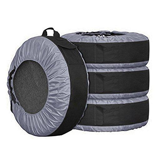 Tire Tote Cover Bag Adjustable Waterproof Grey 30in Seasonal Tire Storage Bag for Car Off Road Truck Tire Totes Set of 4