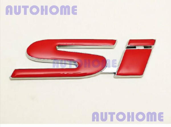 4X Red SI Trunk Logo Emblem Decal Self-Adhesive order<$18no track