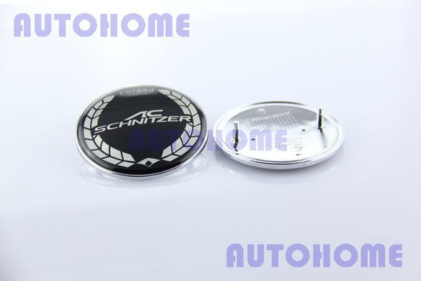 10 x EPOXY 82mm Black AC SCHNITZER Hood Car Emblem Sticker Badge Logo order<$18no track