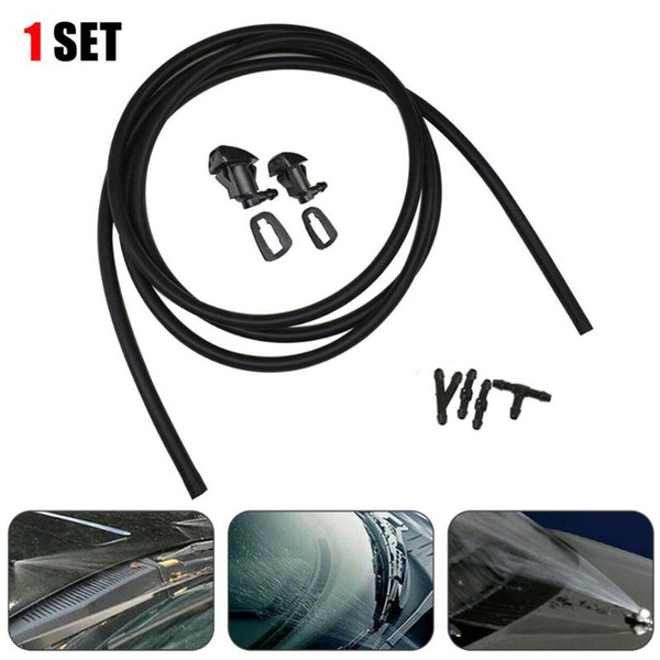 Car Windshield Washer Wiper Water Spray Nozzle Jet Hose Connector For