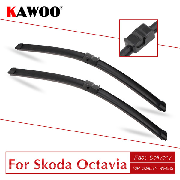 KAWOO For Octavia 1/2/3 Car Windcreen Wipers Blade Model Year From 2000 To 2022Fit Push Button/Side Pin/U Hook Arms