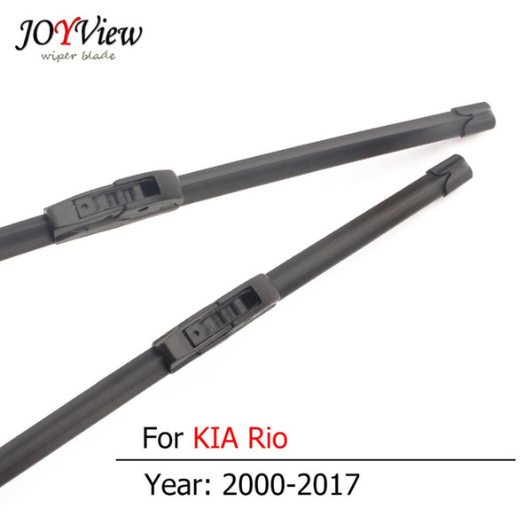 S410 Car Front Wipers for KIA Rio Model Year From 2000 to 2017 Hook Type Windshield Wiper Blades 2pcs a set