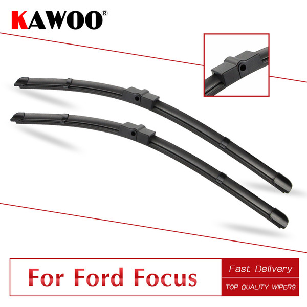 KAWOO For For Focus 2 (Hatchback/Wagon/Sedan) 3 (Hatchback) Car Soft Rubber Wipers Blades Model Year From 2004 To 2017