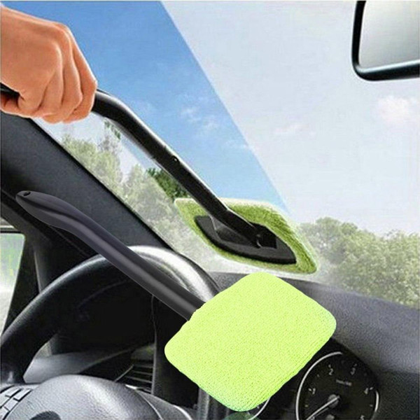 Microfiber car window cleaner long handle car wash brush window windshield wiper cleaner cleaning tool AD013