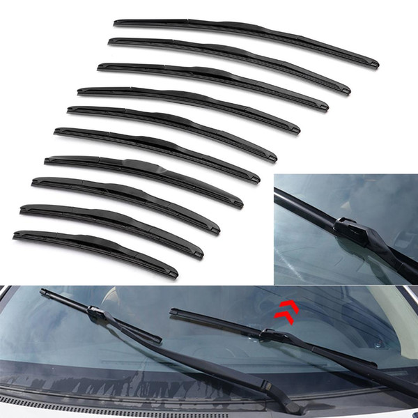 Car Wiper Blade Automobile Front Windshield Wiper Blades Replacement Kit Three Sections Removable 14