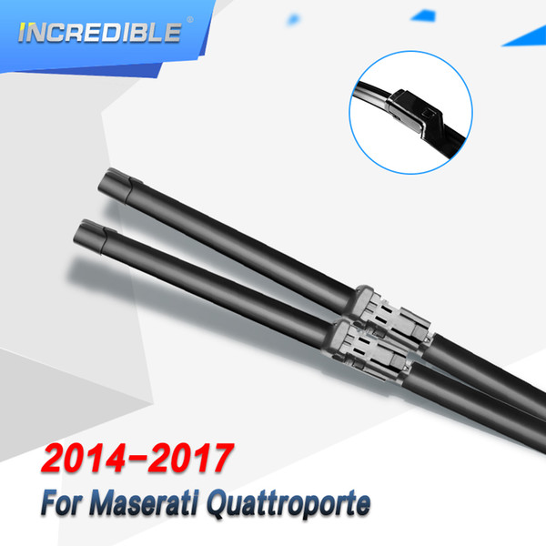 INCREDIBLE Wiper Blades for Maserati Quattroporte Fit Push Button Arms 2014 2015 2016 2017