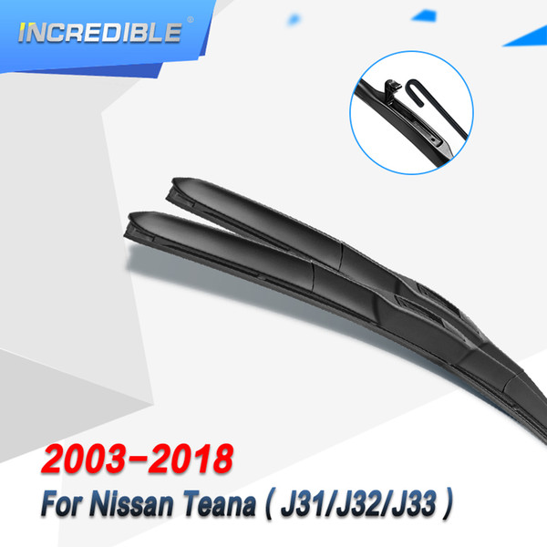 INCREDIBLE Hybrid Wiper Blades for Teana Fit Hook Arms Car Model Year From 2003 to 2018