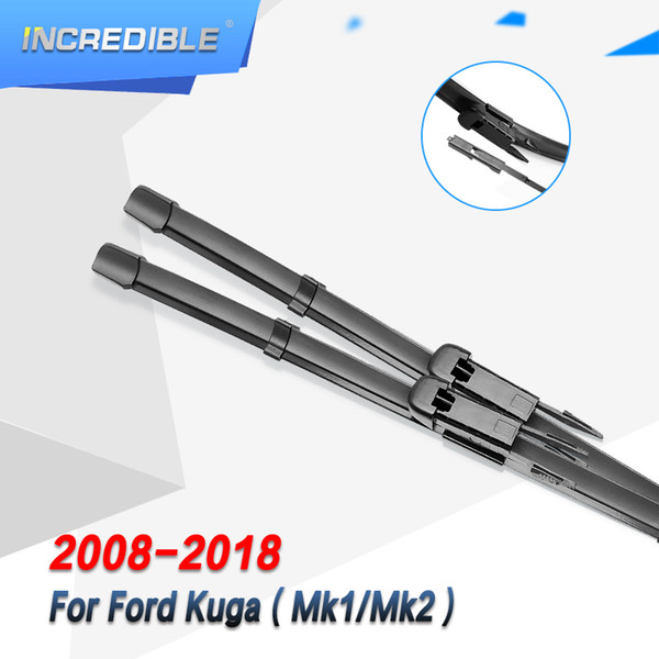 INCREDIBLE Windscreen Wiper Blades for Kuga 1 / 2 Fit Pinch Tab Arms / Push button Arms Model Year From 2008 to 2018