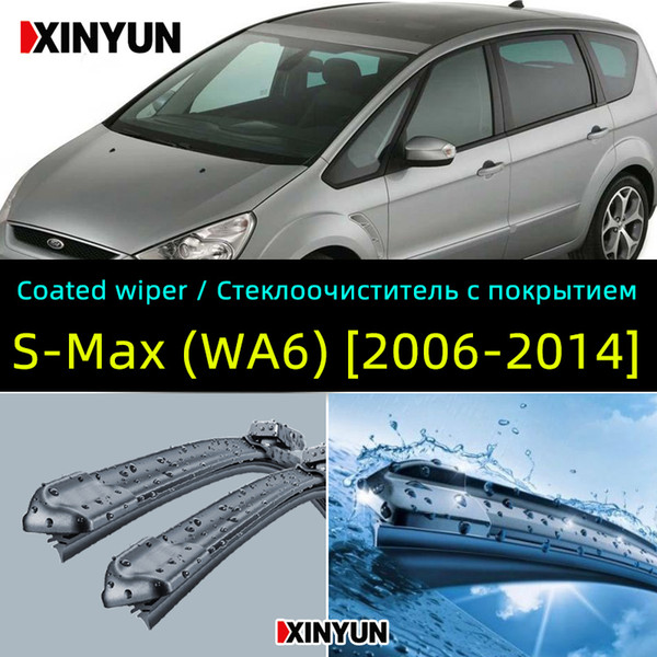 Coated wiper Front Wiper Blades For - S-Max (WA6) [2006-2014] Windshield Windscreen Front Window 30