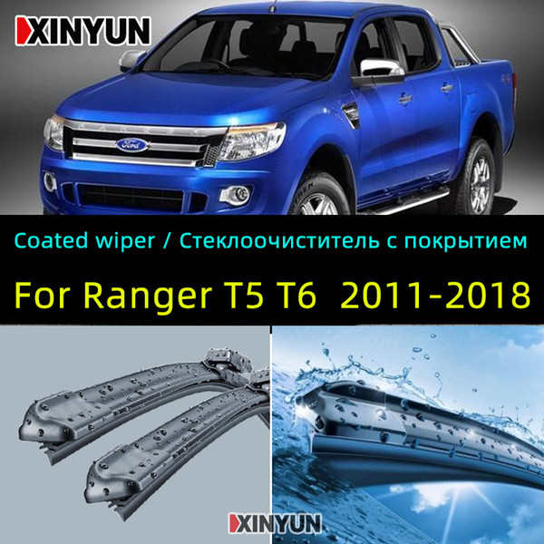 Coated wiper Front Wiper Blades For - Ranger (TKE) [2011-2019] Windshield Windscreen Front Window 24