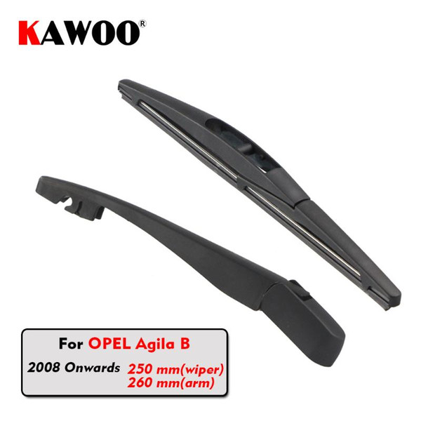 KAWOO Car Rear Wiper Blade Blades Back Window Wipers Arm For Agila B Hatchback (2008 Onwards) 250mm Auto Windscreen Blade