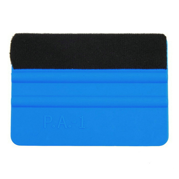 DHL 500PCS Blue Soft Pp With Soft Felt Cloth Car Vinyl Film Sticker Wrapping Wipers Tools Scraper Squeegee