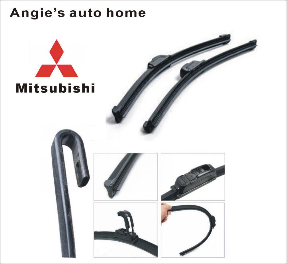 Free shipping universal car blades for mitsubishi outlander Soft silicone Rubber WindShield Wiper Blade 1PAIR,deflector window