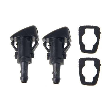 2Pcs Vehicle Fan Shaped Water Spray Windshield Wiper Jet Washer Nozzle For Chrysler 300C Jeep Dodge Car Windscreen Wipers Parts