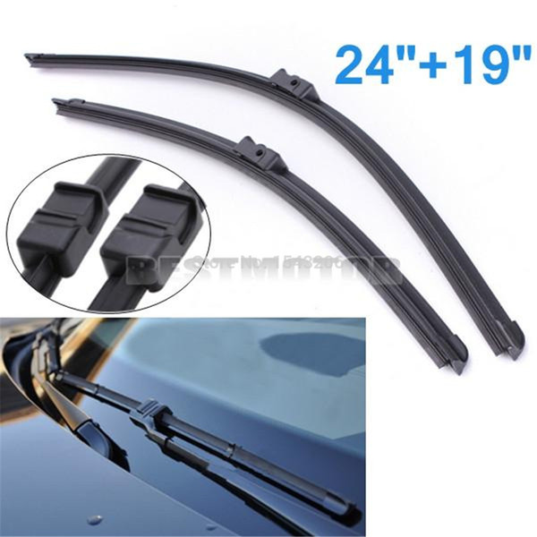 24/19/ Aero Flat Front Rubber Rain Window Windscreen Wiper Blades For Audi A3 for BMW 3 VW for Golf small order no tracking