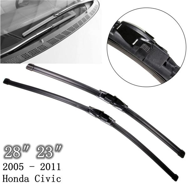 Freeshipping New Pair Vehicle Front 28& 23 Windscreen Wiper Blades For Honda For Civic 2005 2006 2007 2008-2011