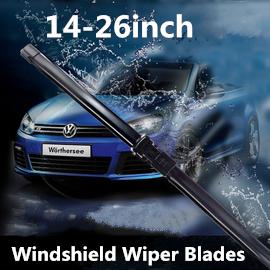 High quality Car Flat Upgrade Frameless Bracketless Rubber Windshield Windscreen Wiper Blade 14-26 inch abs