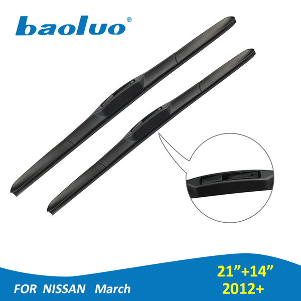 BAOLUO Windshield Wiper Blades For Nissan March 2012 Onwards 21