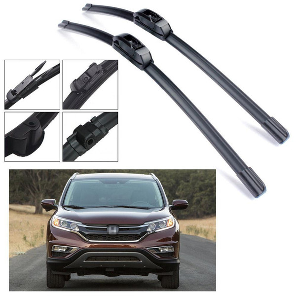 2Pcs Bracketless Car Wiper Blade Refresh Windscreen for 2012-2016 Honda CR-V CRV