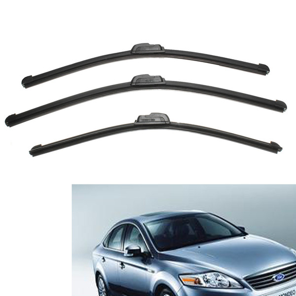 Freeshipping Front Rear Wiper Blade Set Windscreen Windshield For Ford For Mondeo MK3 2000-2007