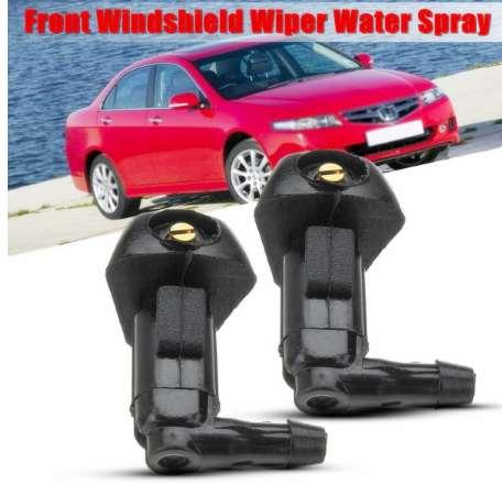 2Pcs Car Windshield Wiper Water Spray Jet Washer Nozzle For Honda /Accord