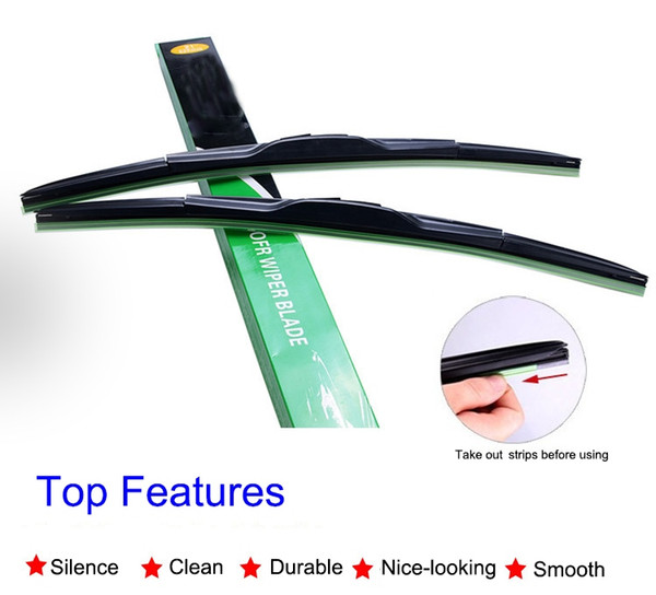 U Type Car Windshield Wiper Clear Advantage Beam Auto Front Wiper Blades for Fiat Viaggio Ottimo Bravo Free Shipping