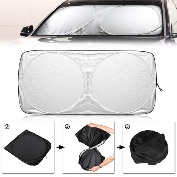 Universal 1.6*0.86m Folding Car Vehicle Front Window Windshield Sun Shade Visor Cover Protection