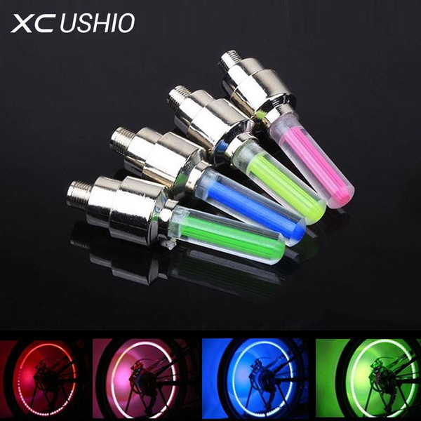 100PcsNew Led Bicycle Lights Wheel Tire Valve's Bike Accessories Cycling Led Bycicle Accessories Light