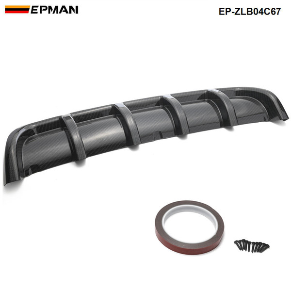 EPMAN -New Car Styling Car Rear Bumper Body Kit Shark Chin Spoiler Diffuser Trim Cover Universal EP-ZLB04C67