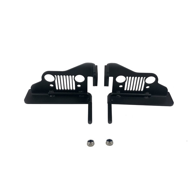 Black Steel Exterior Door Hinge Foot Rest Pegs Pedal for 1996-2007 Jeep Wrangler TJ