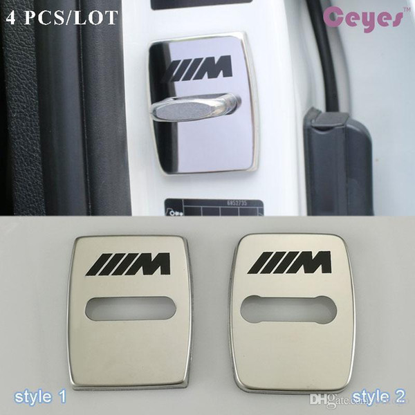 Car door lock cover for BMW M F31 F34 E52 E53bmw x5 e92 m3 x1 e46 door lock protector Car Styling 4pcs/lot