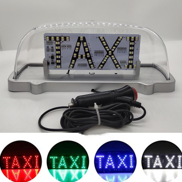 Nouveau Universal 12 V Voiture Camion Taxi Cab Signe De Toit Dome LED Lumière Lampe Shell Base Magnétique Avec Allume-cigare Socket