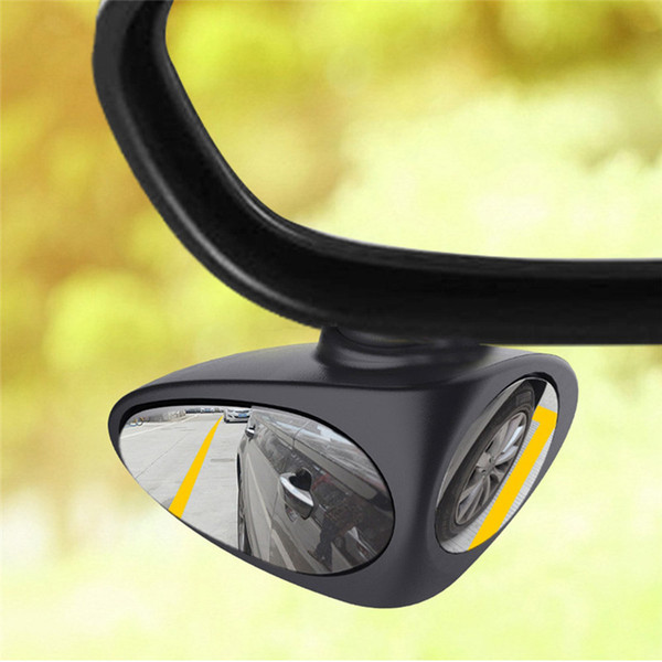 360 Degree Rotatable 2 Side Car Blind Spot Convex Mirror Automibile Exterior Rear View Parking Mirror Safety Accessories