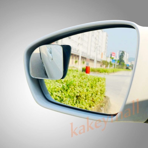 2X Car Rear View Convex Rearview Rear Side Back Blind Spot Mirror Auxiliary Wide Angle Style Auto Accessories