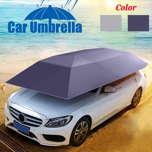 400x210 cm Tent Umbrella Coverage Sun Shade Car Universal UV Protect Vehicle Car Outdoor Oxford Polyester Fabric Copper