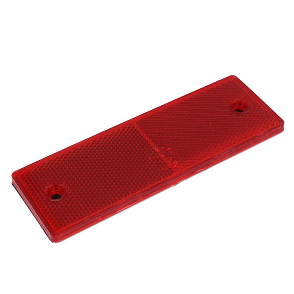 X Autohaux Motorcycle Truck 2 Holes Rectangle Safety Brake Reflector Caution Warning Plate