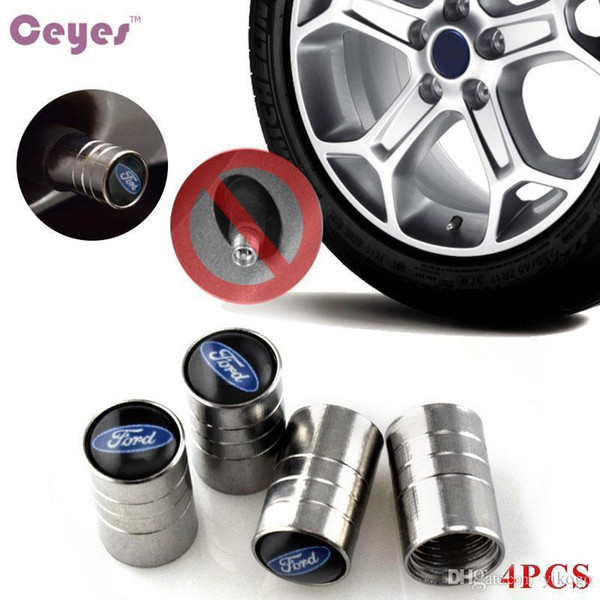 Auto Car wheel Tire Valve Caps Cover For Ford focus 2 3 fiesta kuga mondeo ranger Emblems Car Styling 4PCS/LOT