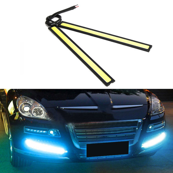 1Pair 17CM LED COB Daytime Running Light Waterproof Ultra-thin External Led Car Styling Car Light Source Parking Fog Bar Lamp HHAA58