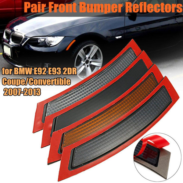 1 Pair Front Bumper Reflector for E92 E93 3 Series 2DR Coupe/Convertible 2007 2008 2009 2010 2011 2012 2013