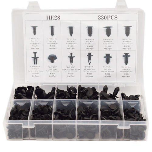 Ting Ao 330pcs 12 Sizes Car Body Retainer In Push Pin Rivet Clip Mouldings Trim Panel Great