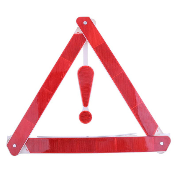 1Pcs Car Rear Warning Board Vehicle Danger Reflective Emergency Warning Tripod Folded Stop Sign Reflector Car Styling Accessory