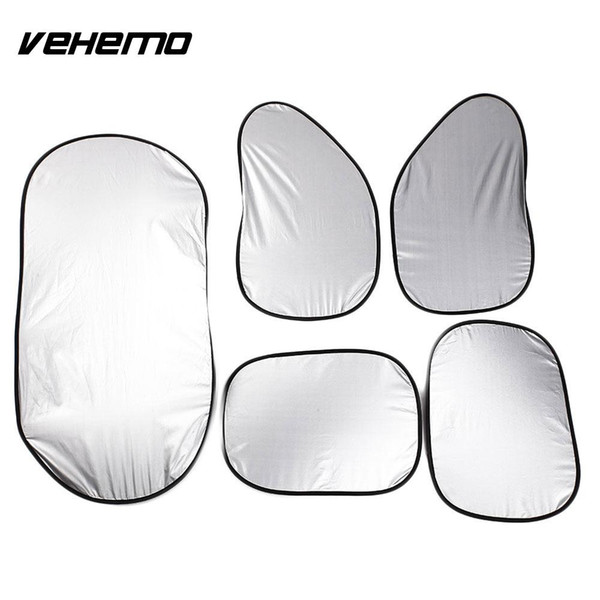 6pcs/Set Auto Sun Visor Windshield Sunshade Auto Parts Car SunShade Portable Truck Durable Silver