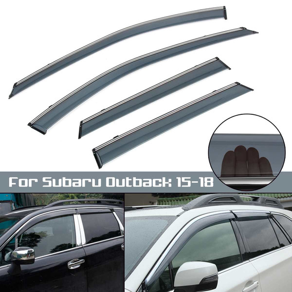 4pcs Car Window Sun Visor Rain Guard Wind Deflector For Subaru Outback 2015 2016 2017 2018