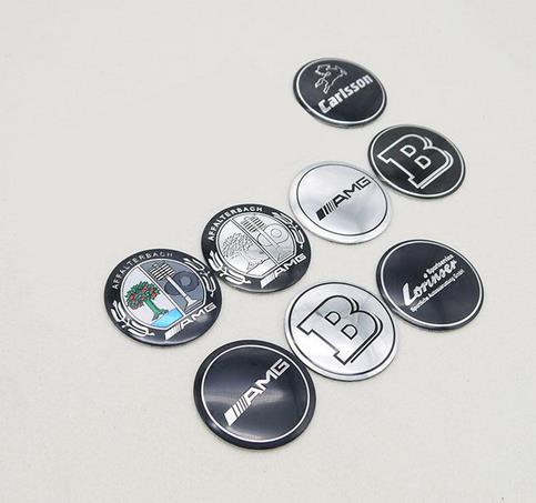 56mm with base 4pcs/set Mercedes Benz B AMG Apple Tree Carlsson LORINSER Logo Badge Wheel Tires Hub Cap Center Cover Emblem Sticker