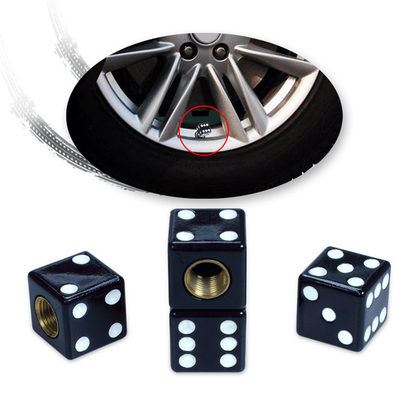 Auto Car Truck Motorcycle Tire Air Valve Cap Tyres Wheel Dust Stems Dice Caps Bolt In Type 4pcs/set